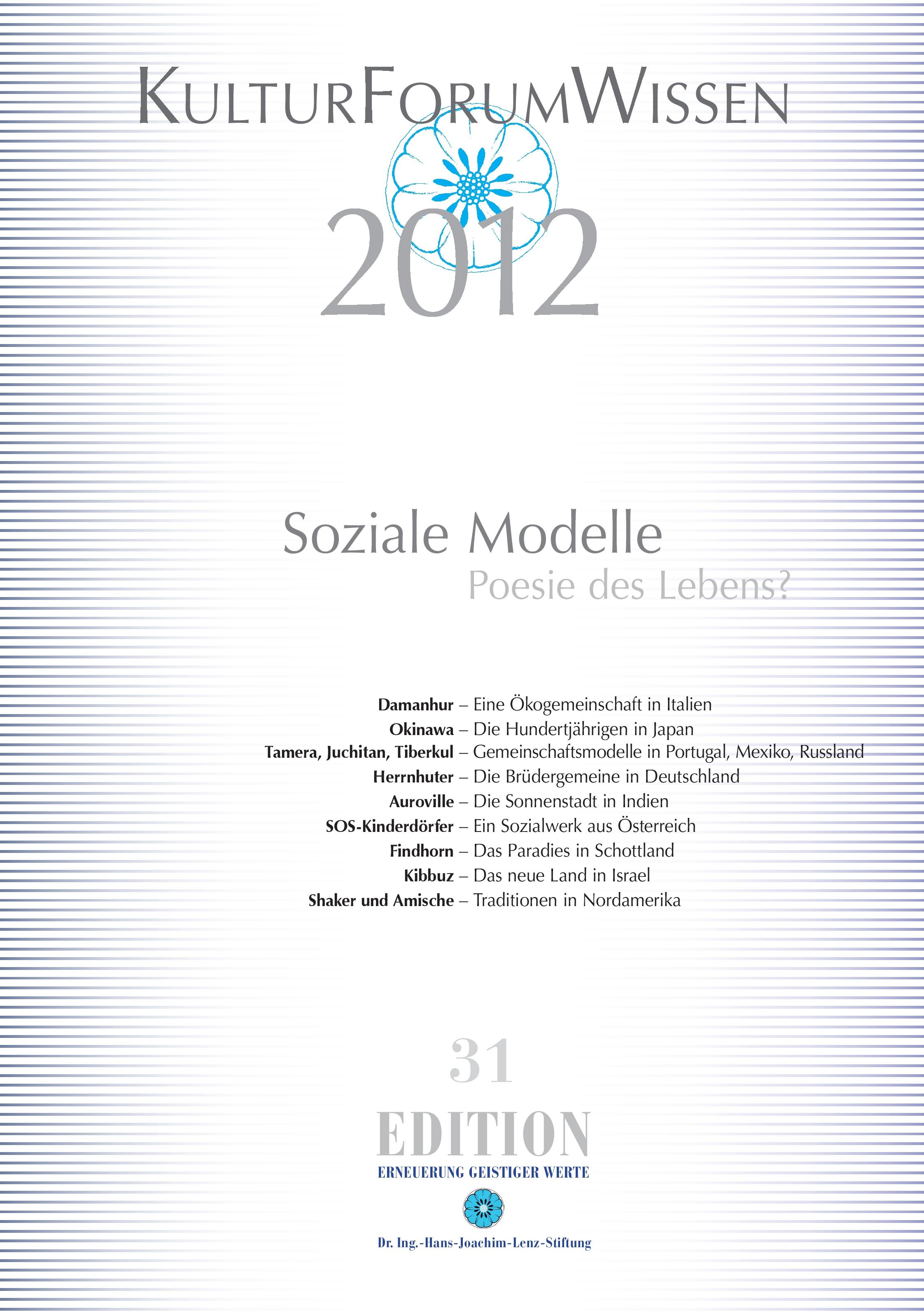 Vorderes Coverbild KulturForumWissen 2012