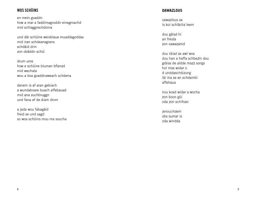 Beispielinhalt (Bild) eugen oker so wos schüins mou ma soucha