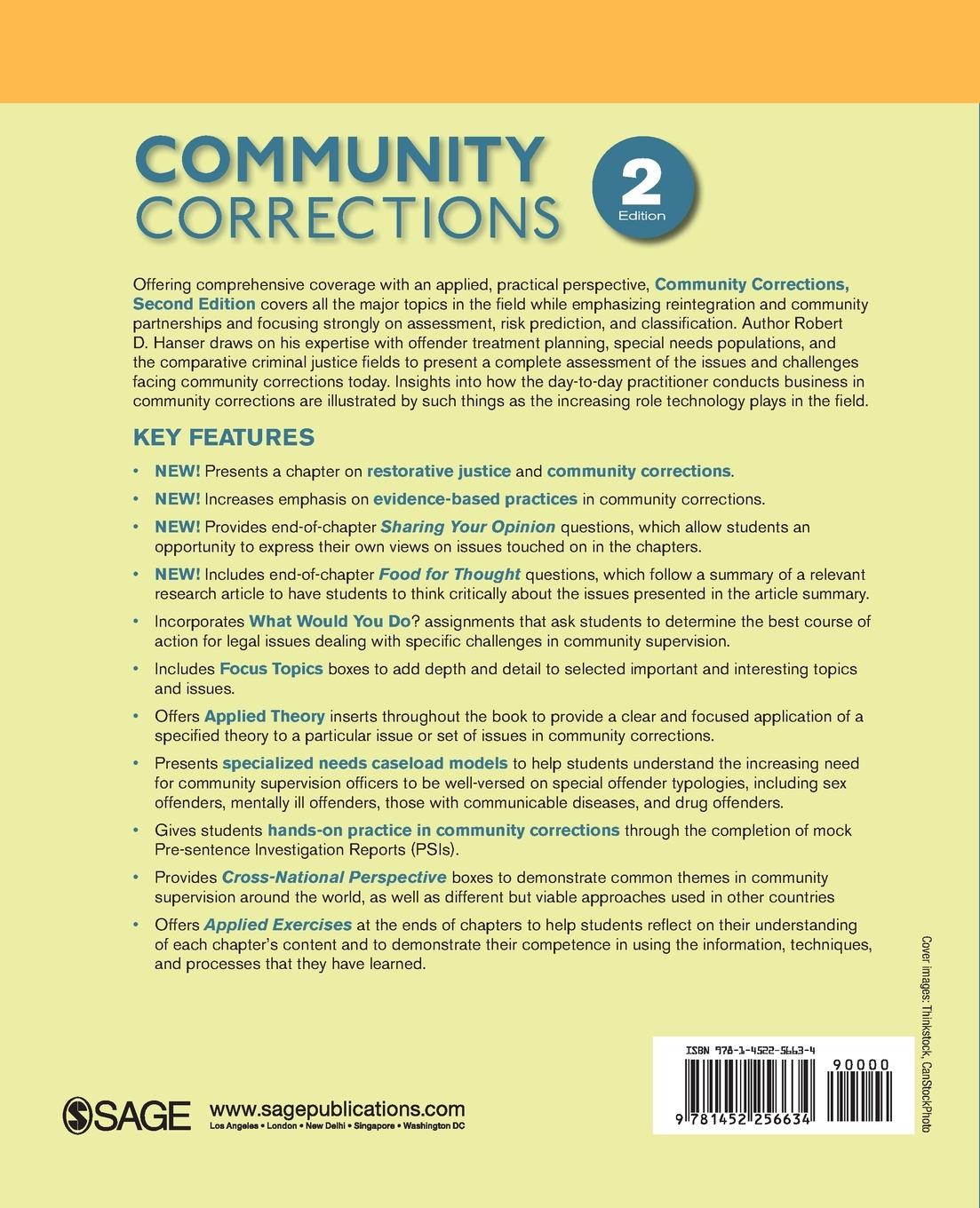 Rückseitencover Community Corrections