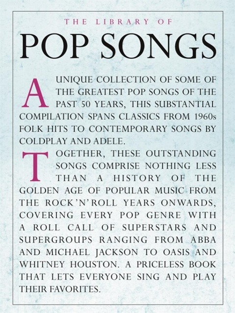 Vorderes Coverbild The Library of Pop Songs