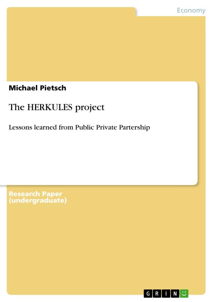 Vorderes Coverbild The HERKULES project