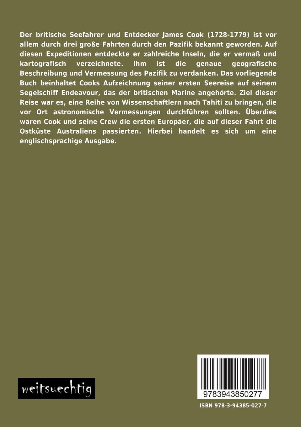 Rückseitencover First Voyage round the World