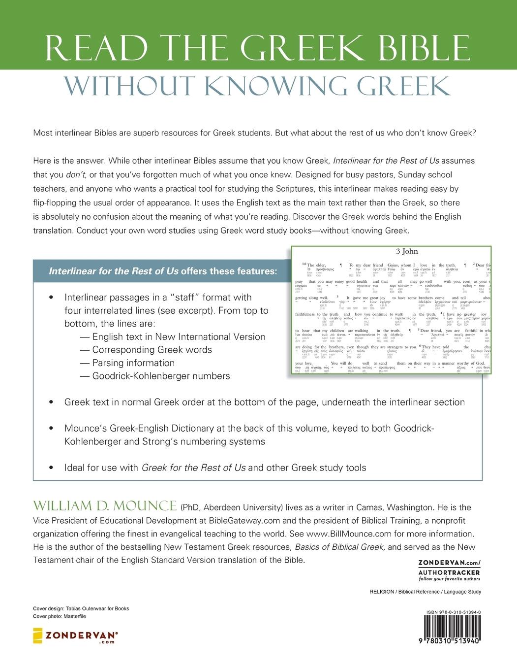 Rückseitencover The Interlinear for the Rest of Us