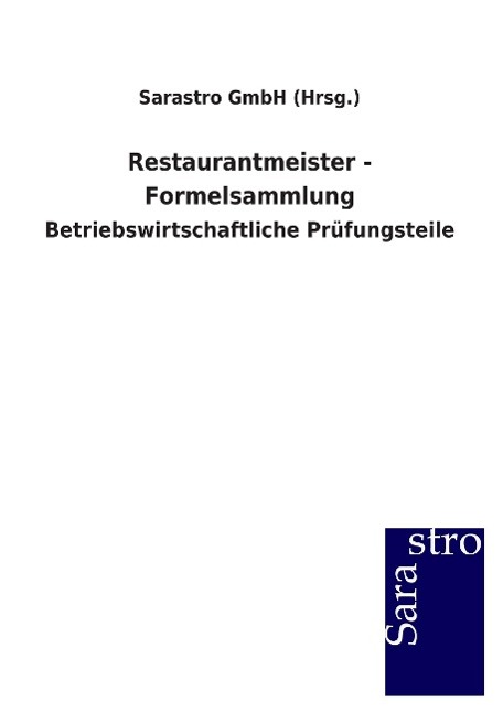 Vorderes Coverbild Restaurantmeister - Formelsammlung
