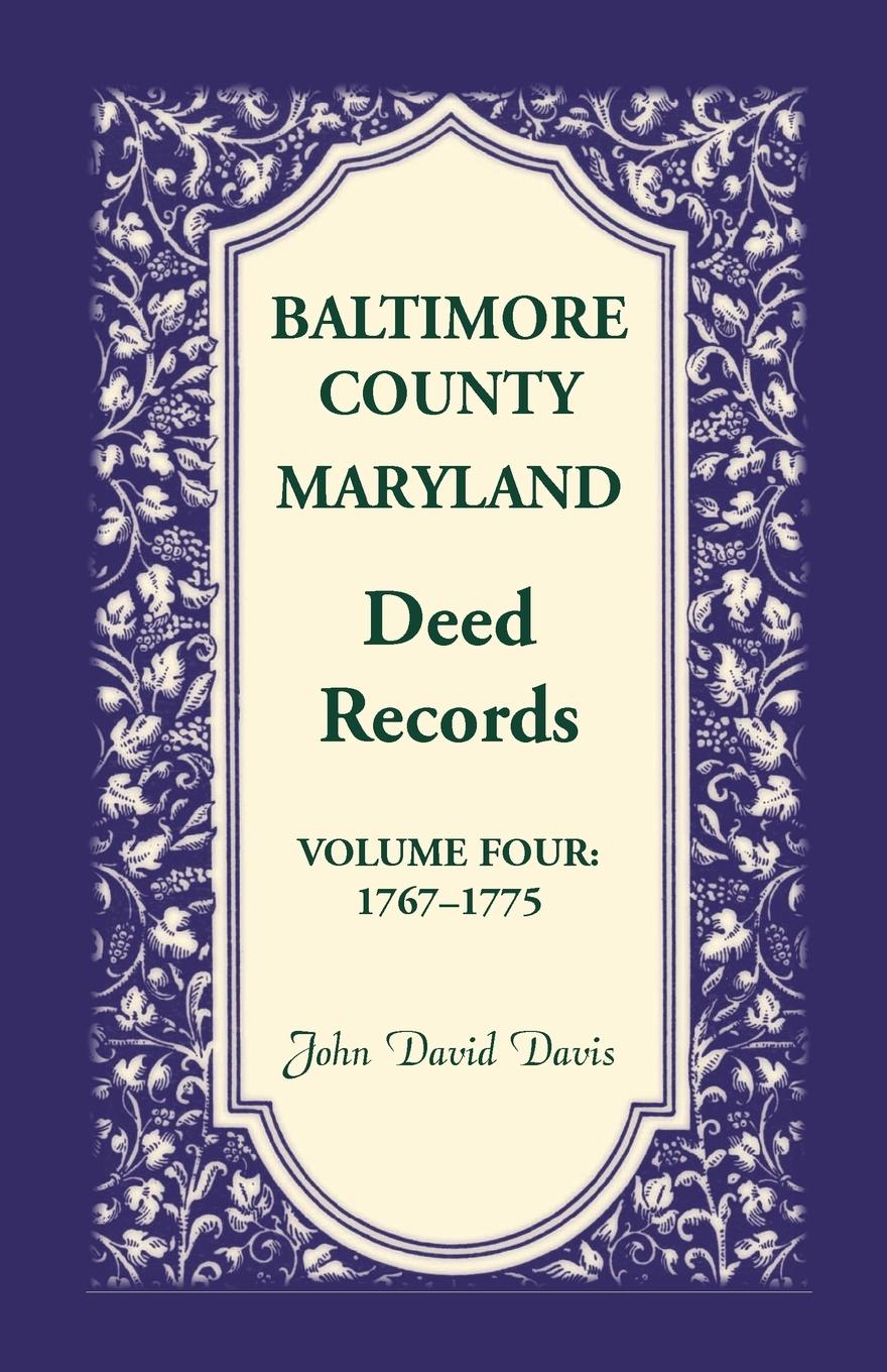 Vorderes Coverbild Baltimore County, Maryland Deed Records, Volume 4