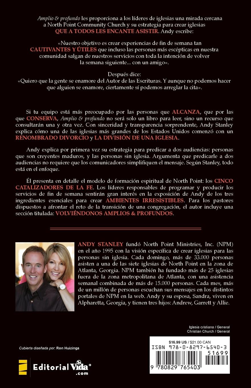Rückseitencover Amplio y profundo