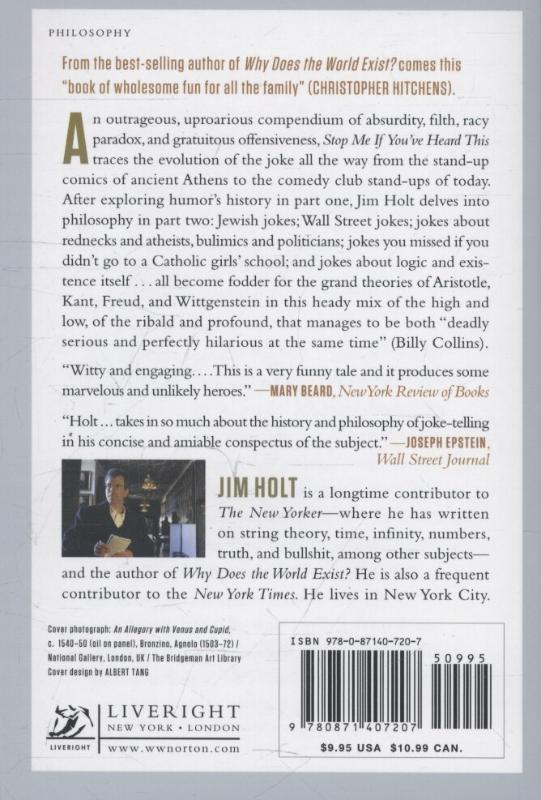 Rückseitencover Stop Me If You've Heard This: A History and Philosophy of Jokes