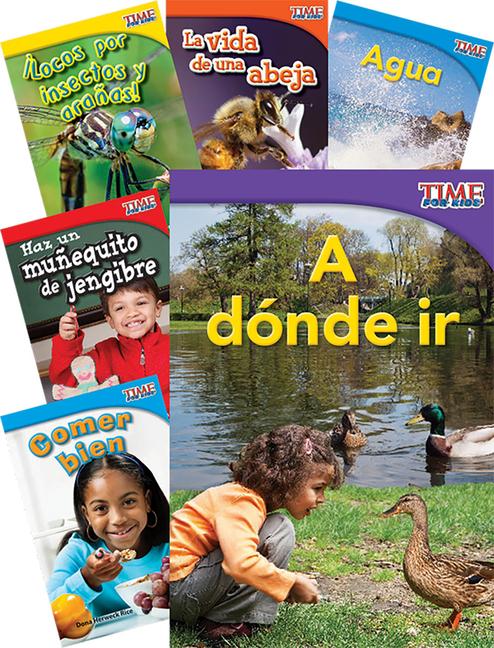 Vorderes Coverbild Time for Kids(r) Informational Text Grade 1 Spanish Readers Set 3 10-Book Set