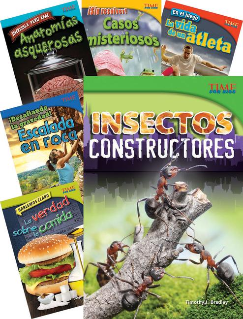 Vorderes Coverbild Time for Kids(r) Informational Text Grade 4 Spanish Readers Set 1 10-Book Set