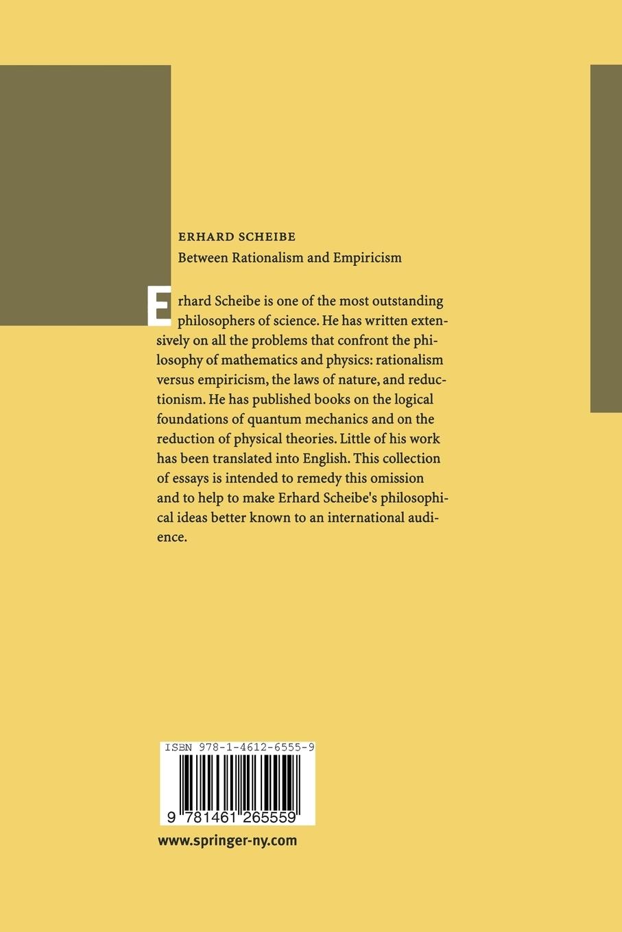 Rückseitencover Between Rationalism and Empiricism