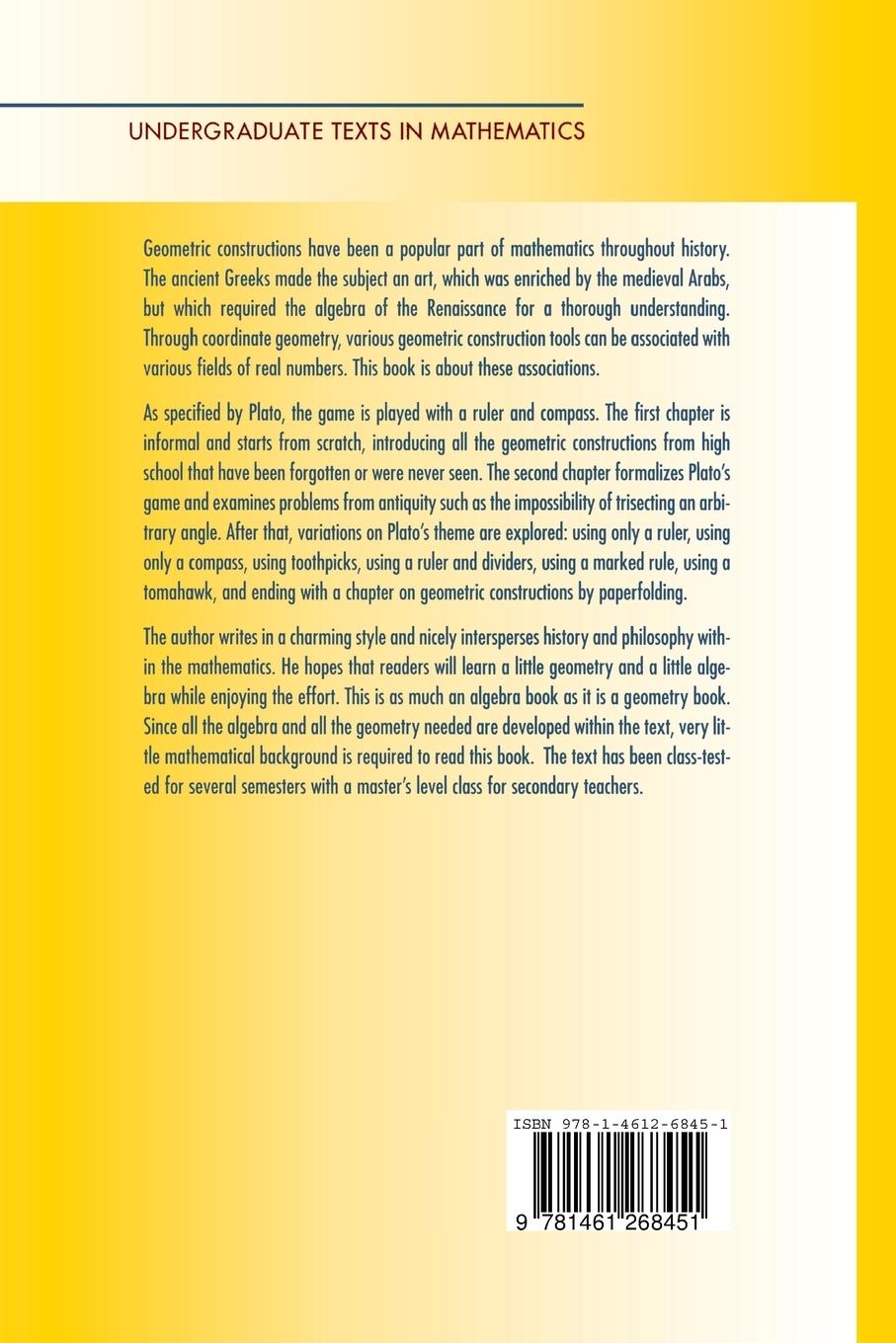 Rückseitencover Geometric Constructions