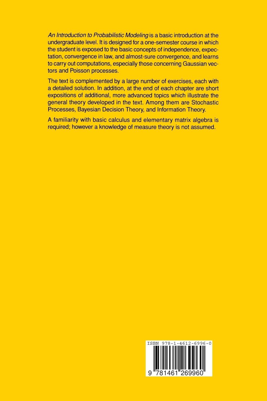 Rückseitencover An Introduction to Probabilistic Modeling