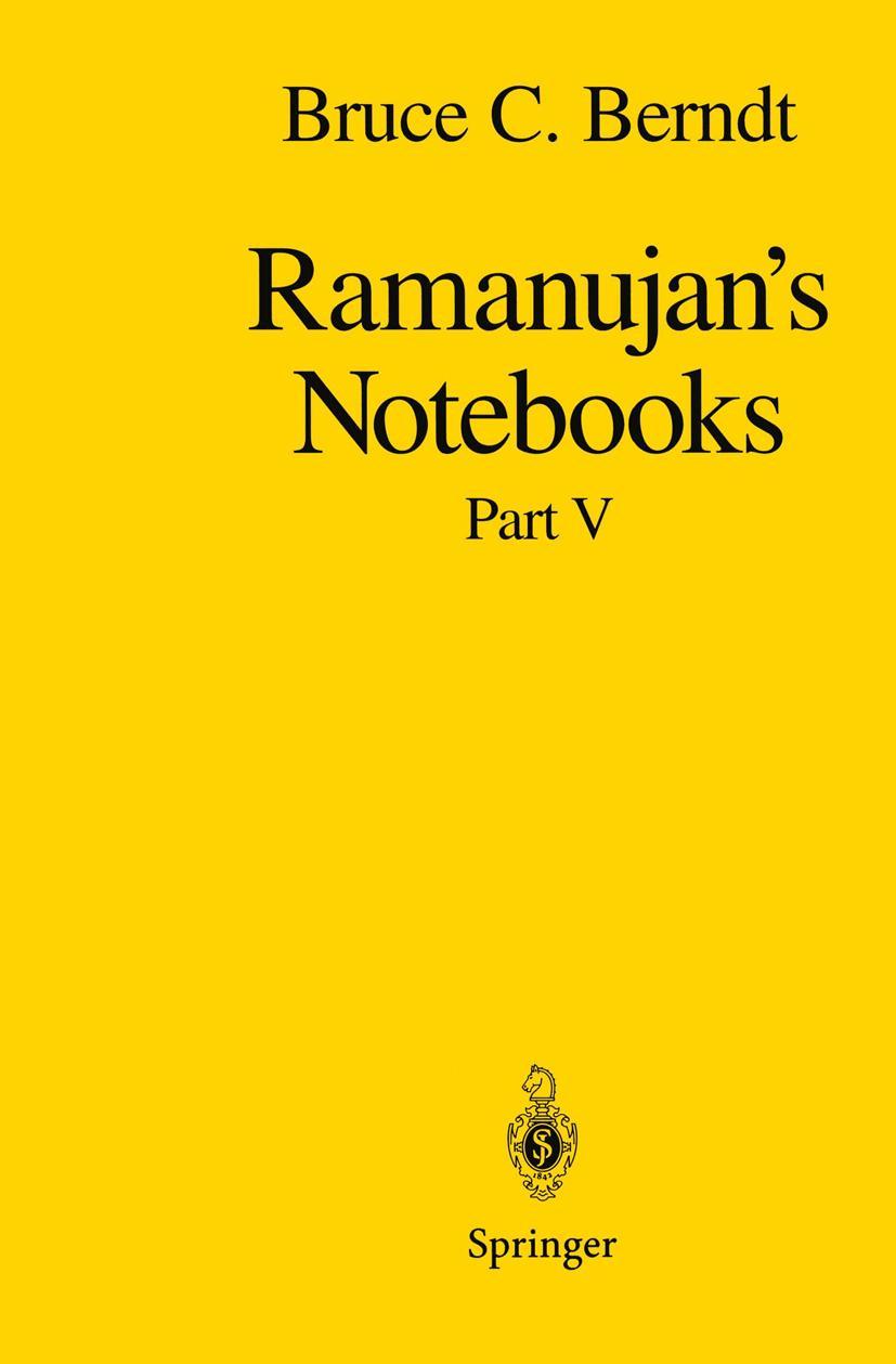 Vorderes Coverbild Ramanujan's Notebooks
