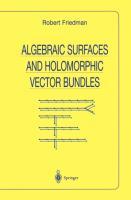 Vorderes Coverbild Algebraic Surfaces and Holomorphic Vector Bundles