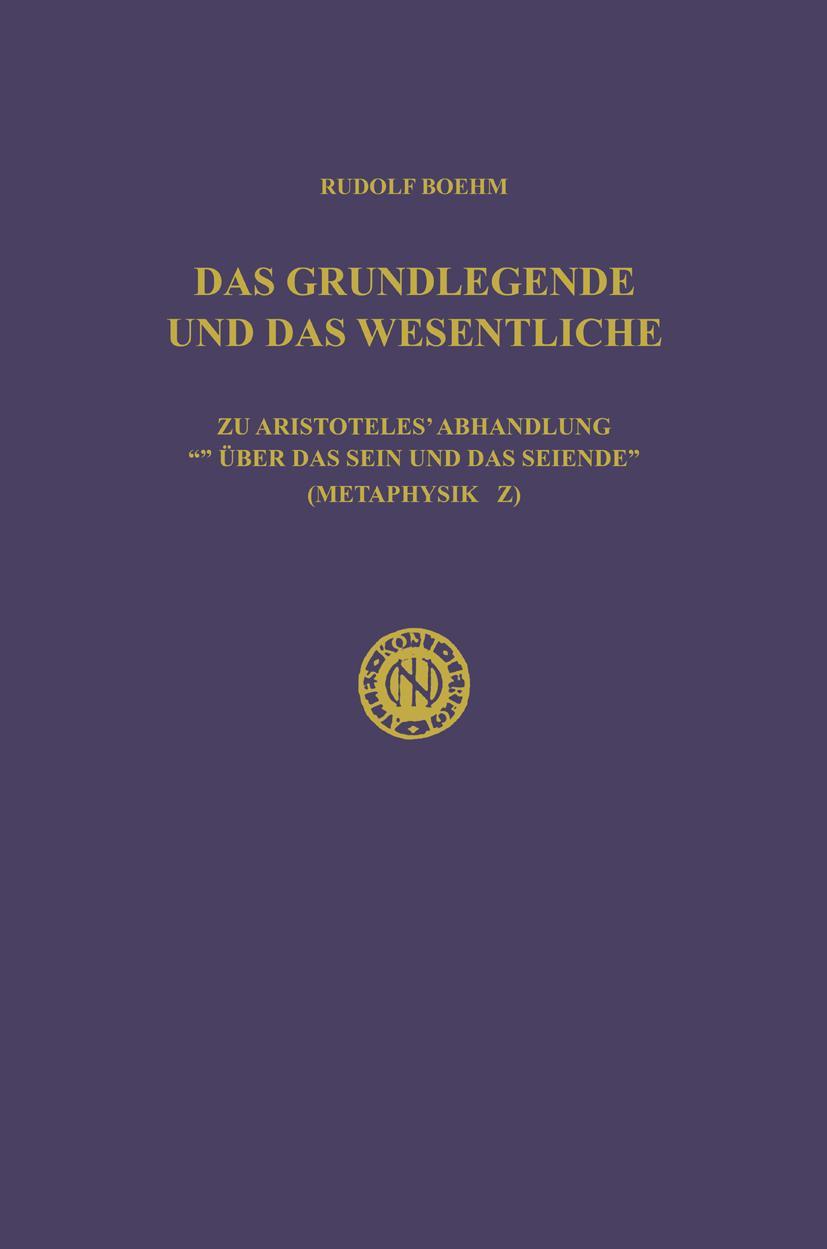 Vorderes Coverbild Das Grundlegende und das Wesentliche