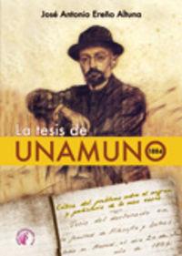 Vorderes Coverbild La tesis de Unamuno, 1884