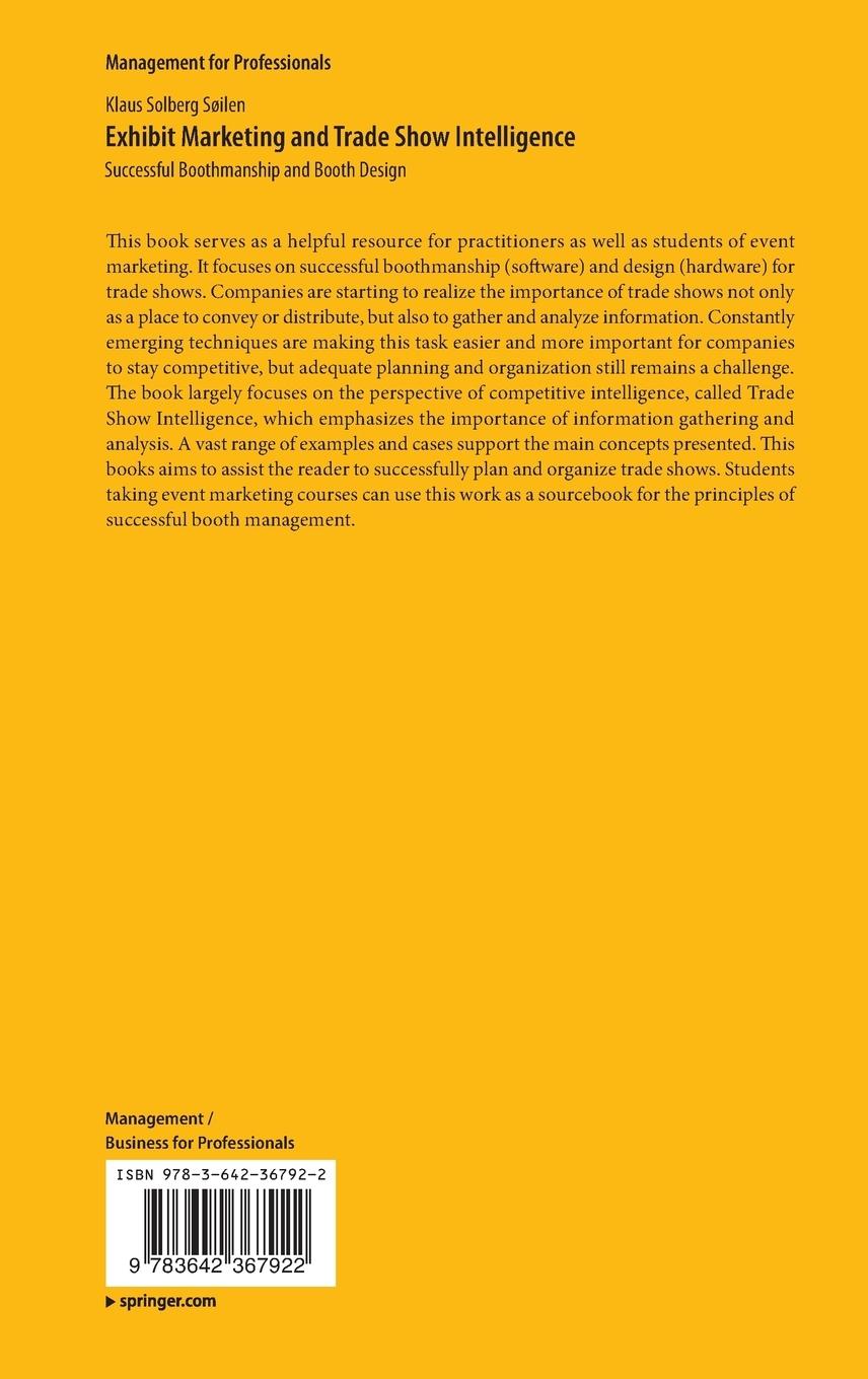 Rückseitencover Exhibit Marketing and Trade Show Intelligence