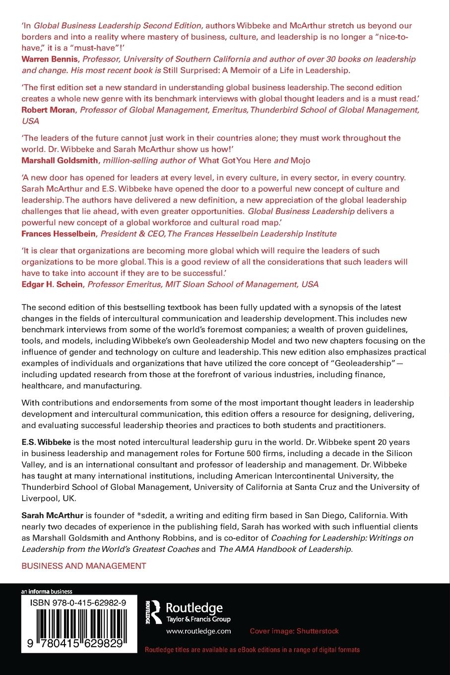 Rückseitencover Global Business Leadership