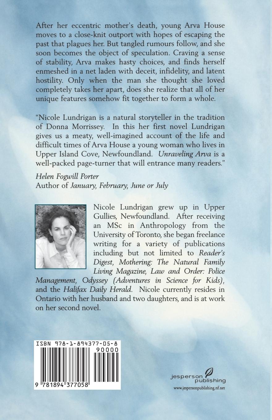 Rückseitencover Unraveling Arva