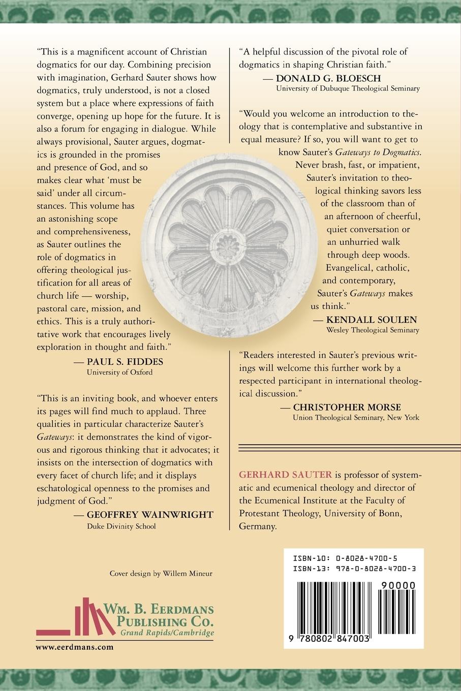 Rückseitencover Gateways to Dogmatics