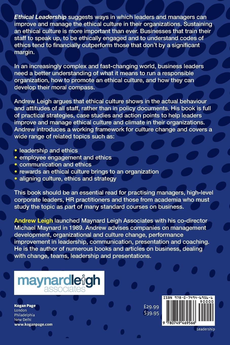 Rückseitencover Ethical Leadership