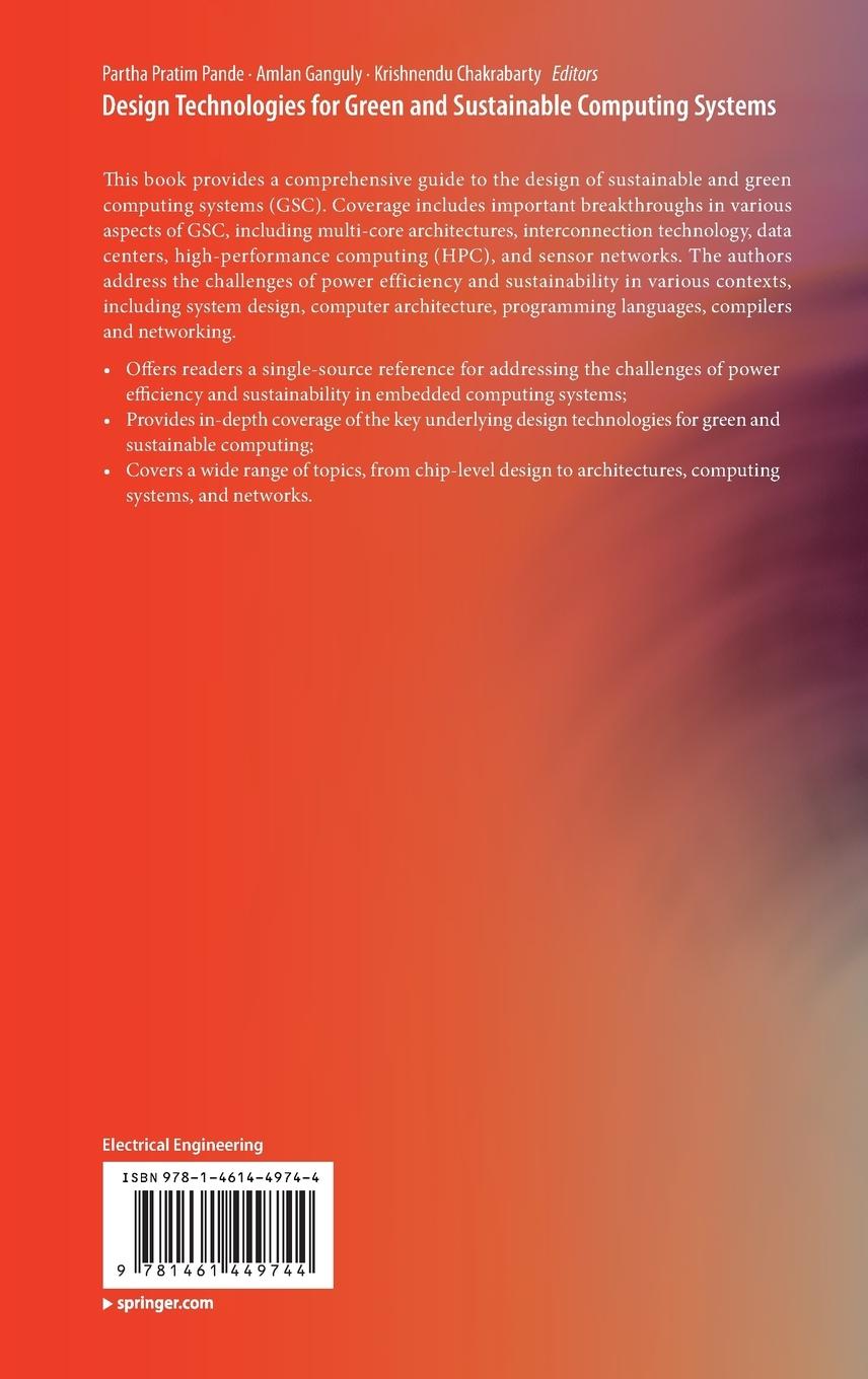 Rückseitencover Design Technologies for Green and Sustainable Computing Systems