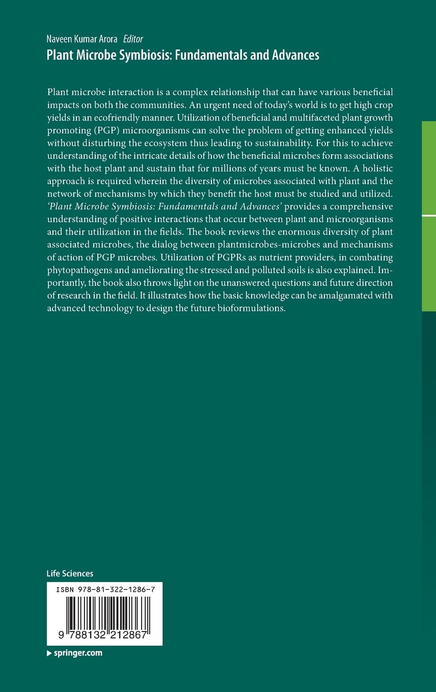 Rückseitencover Plant Microbe Symbiosis: Fundamentals and Advances