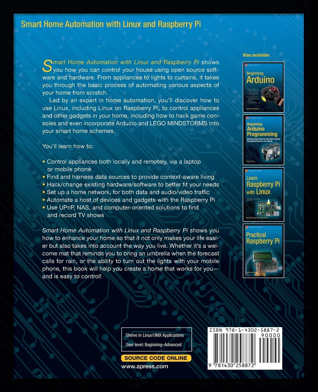 Rückseitencover Smart Home Automation with Linux and Raspberry Pi