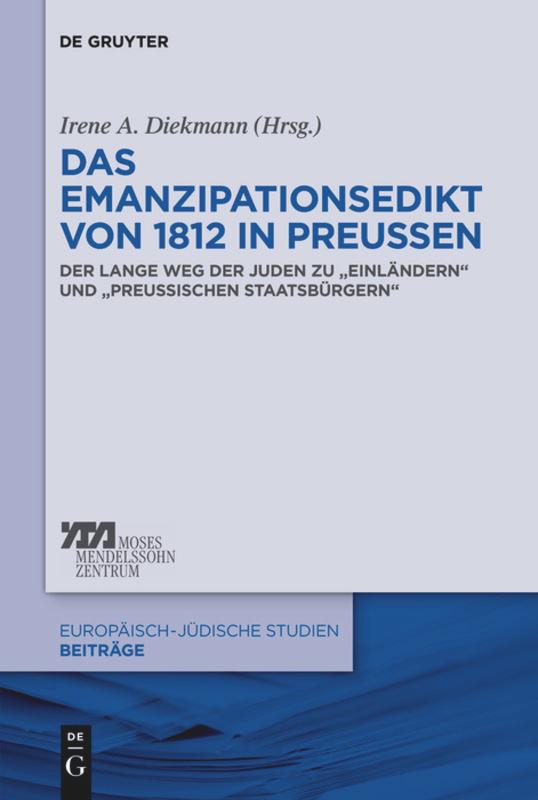 Vorderes Coverbild Das Emanzipationsedikt von 1812 in Preußen