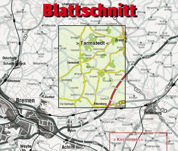 Rückseitencover Tarmstedt 1 : 12 500