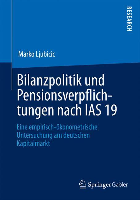 Vorderes Coverbild Bilanzpolitik und Pensionsverpflichtungen nach IAS 19