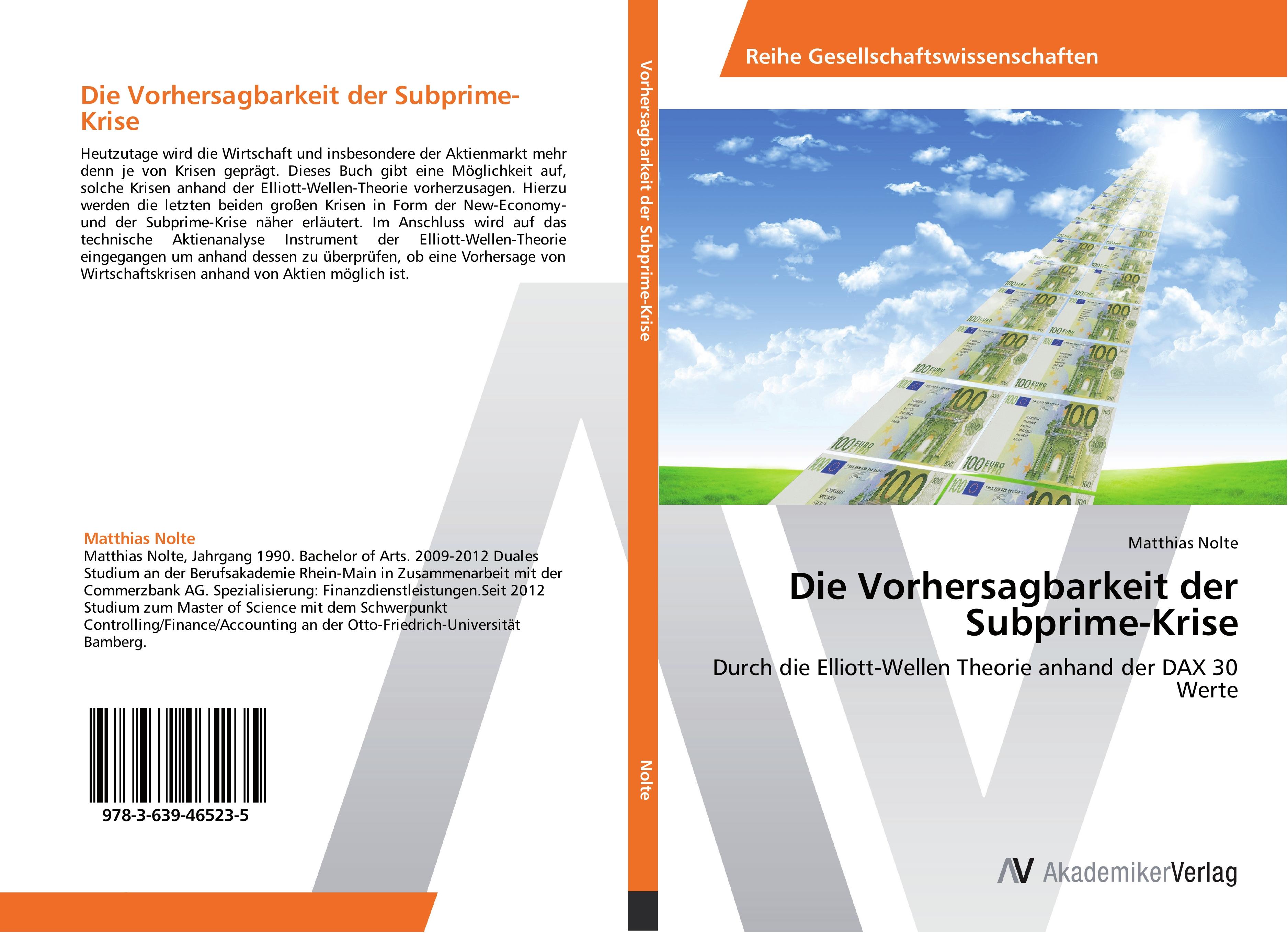 Vorderes Coverbild Die Vorhersagbarkeit der Subprime-Krise