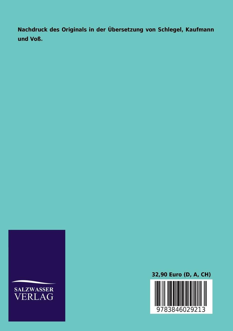 Rückseitencover Shakespeares dramatische Werke