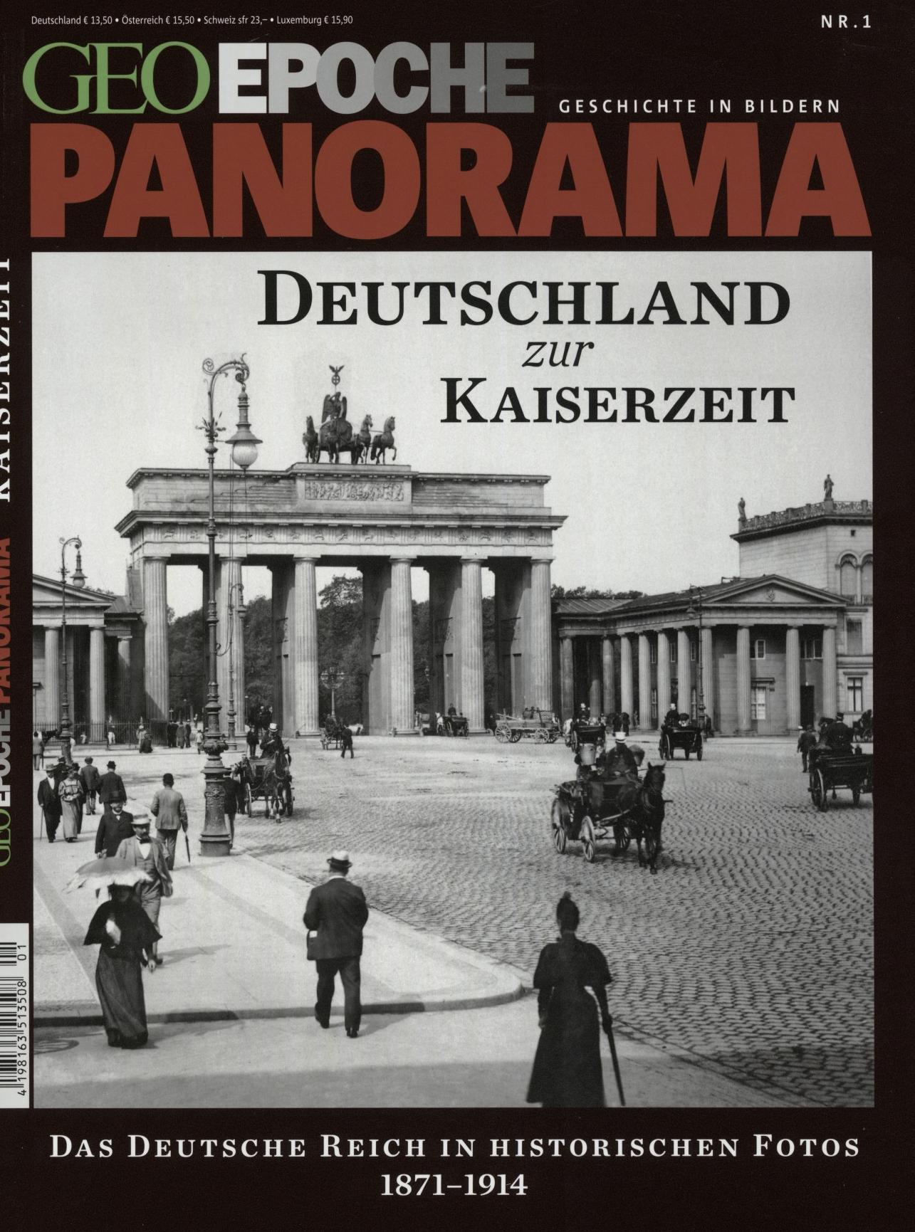 Vorderes Coverbild GEO Epoche PANORAMA Deutschland zur Kaiserzeit