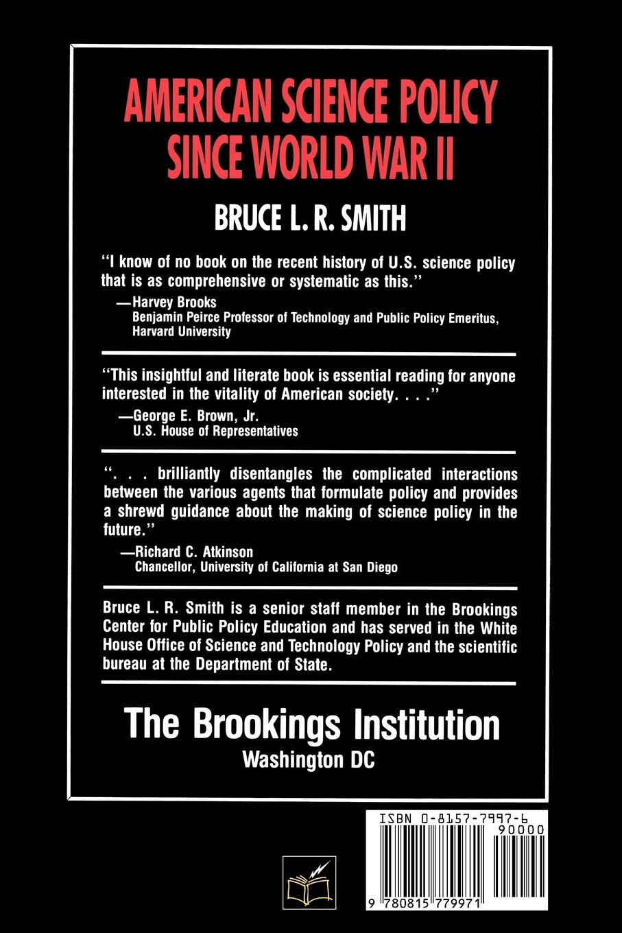 Rückseitencover American Science Policy since World War II