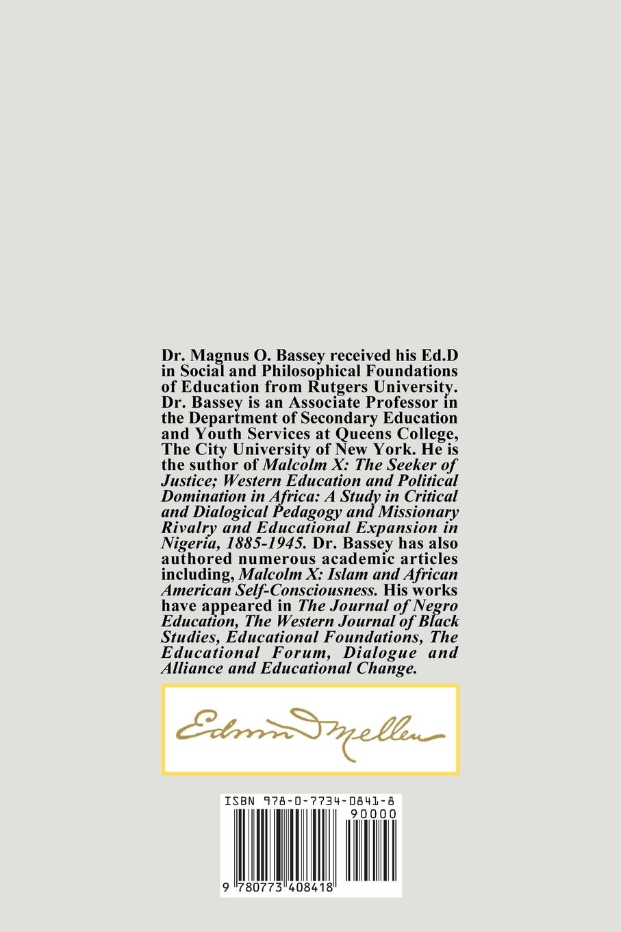 Rückseitencover Malcolm X and African American Self-Consciousness
