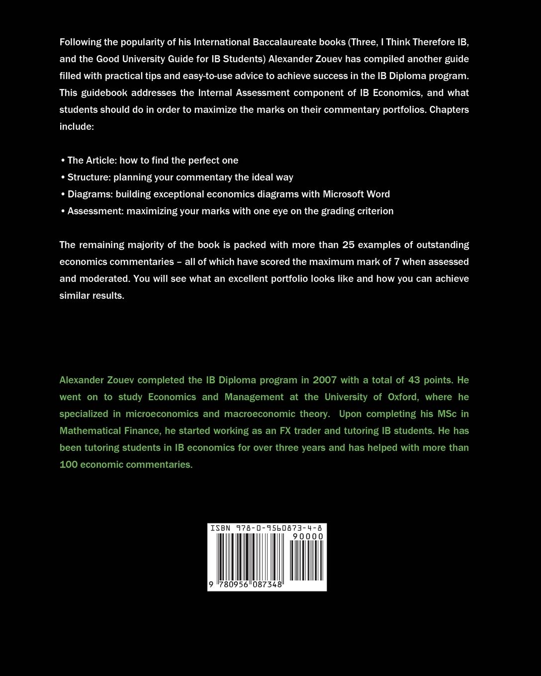 Rückseitencover The IB Economics Commentary