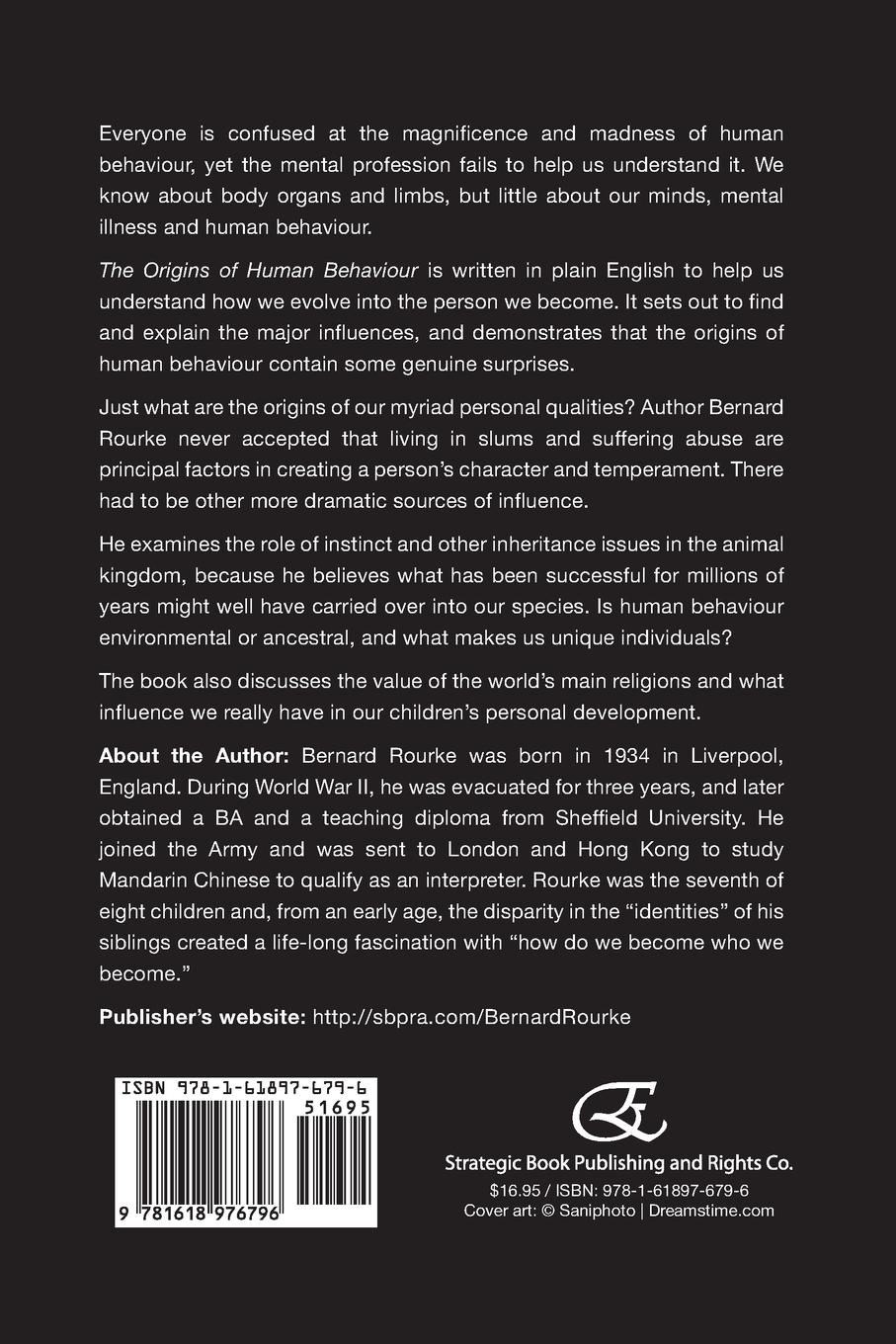 Rückseitencover The Origins of Human Behaviour