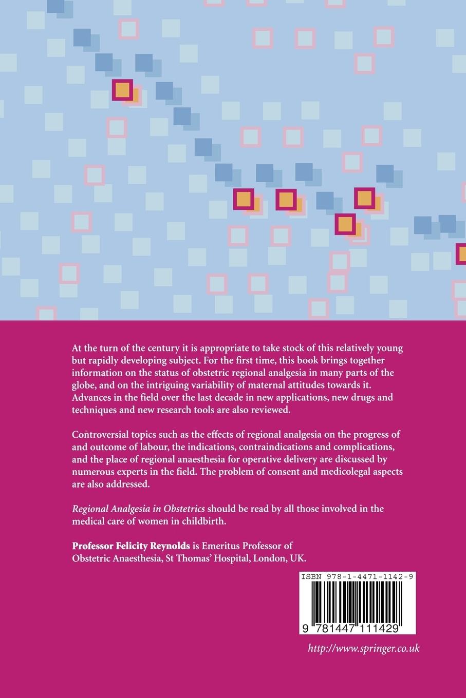Rückseitencover Regional Analgesia in Obstetrics