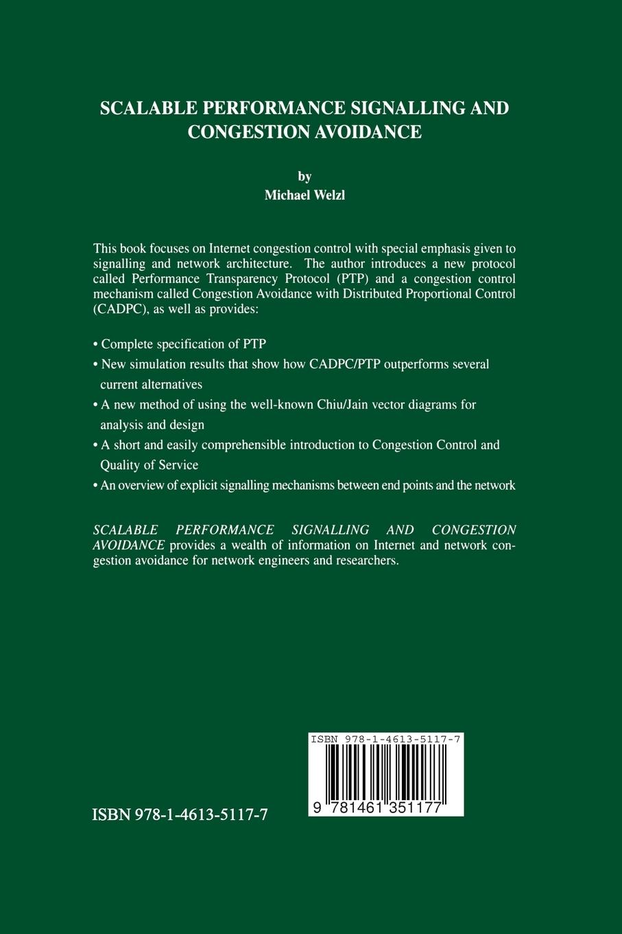 Rückseitencover Scalable Performance Signalling and Congestion Avoidance
