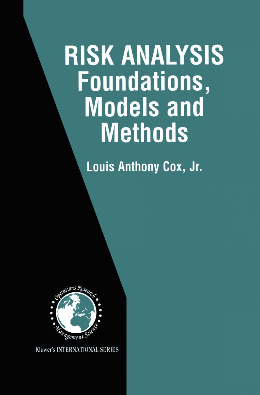 Vorderes Coverbild Risk Analysis Foundations, Models, and Methods