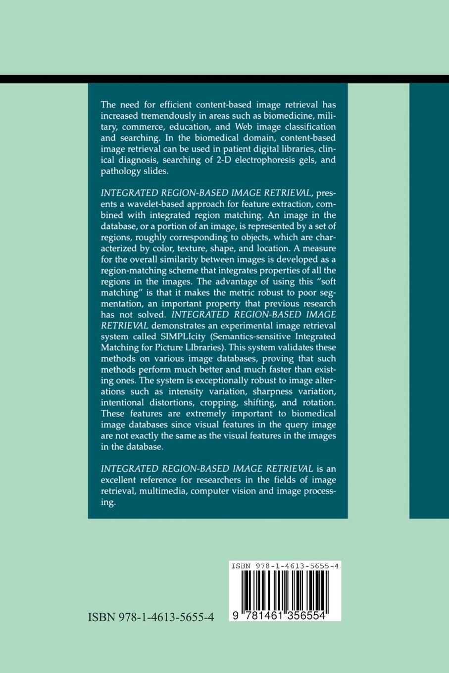 Rückseitencover Integrated Region-Based Image Retrieval