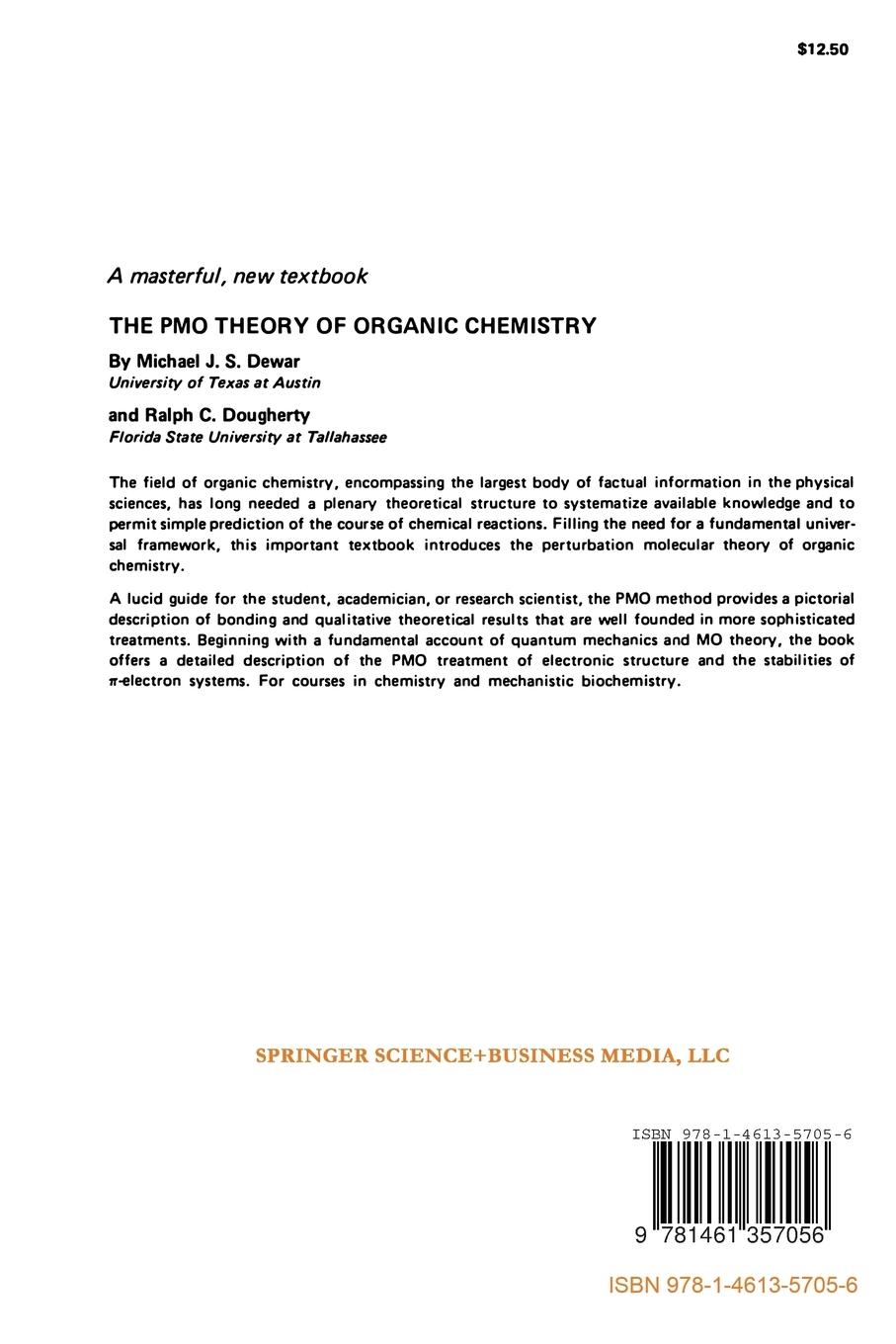 Rückseitencover The PMO Theory of Organic Chemistry