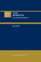 Vorderes Coverbild Loss Reserving