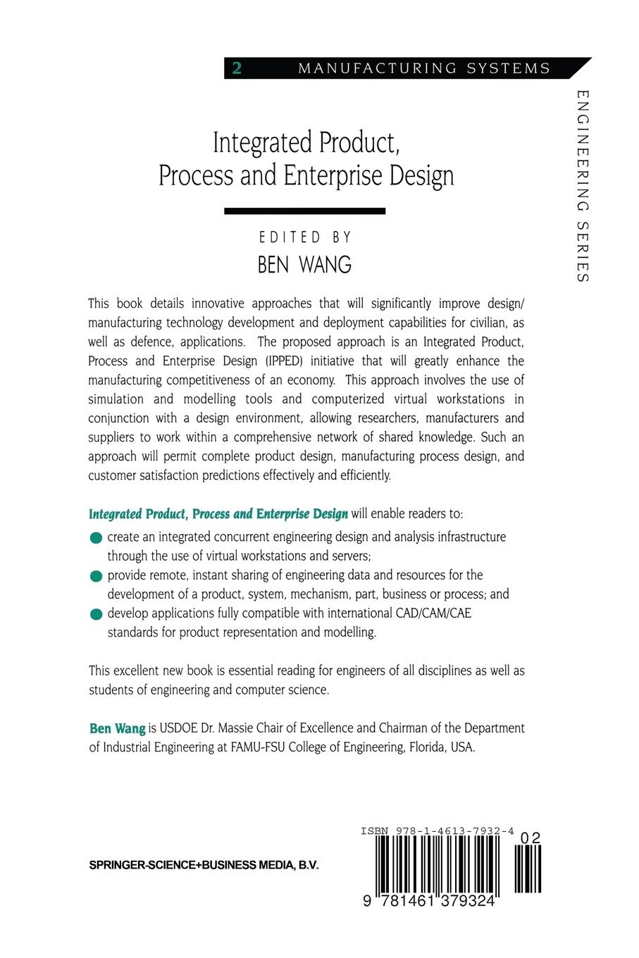 Rückseitencover Integrated Product, Process and Enterprise Design