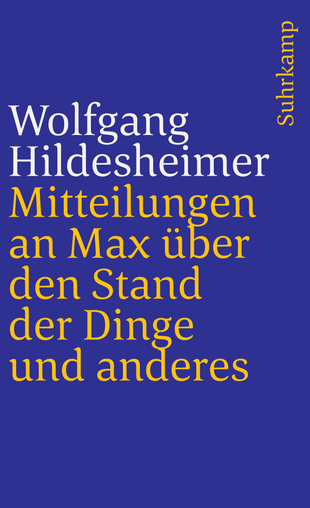Vorderes Coverbild Mitteilungen an Max über den Stand der Dinge und anderes