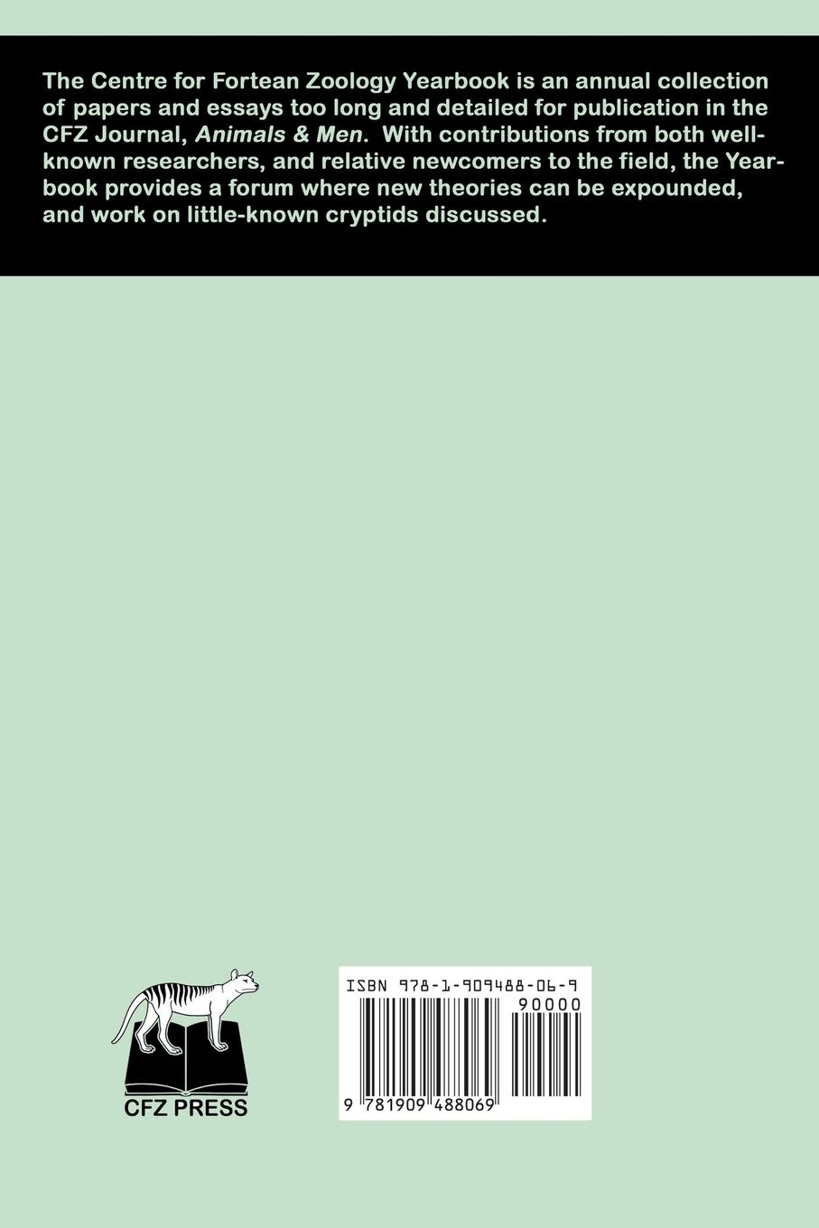 Rückseitencover Centre for Fortean Zoology Yearbook 2013