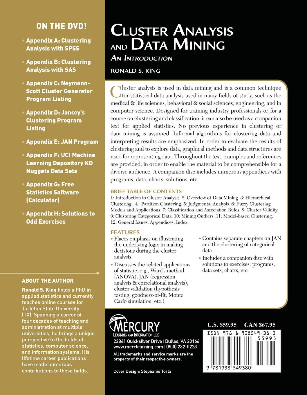 Rückseitencover Cluster Analysis and Data Mining