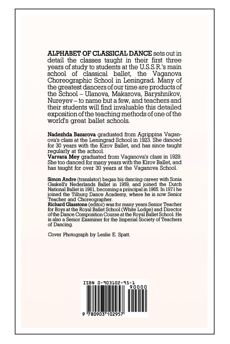 Rückseitencover Alphabet of Classical Dance