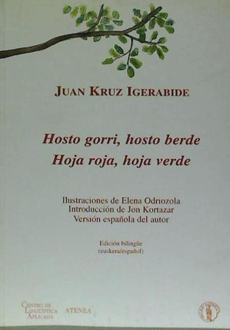 Vorderes Coverbild Hosto gorri, hosto berde = Hoja roja, hoja verde